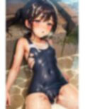 スク水少女にぶっかける