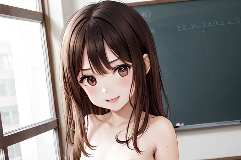 いろんな小柄な女の子が学園の教室でストリーキング サンプル画像 6
