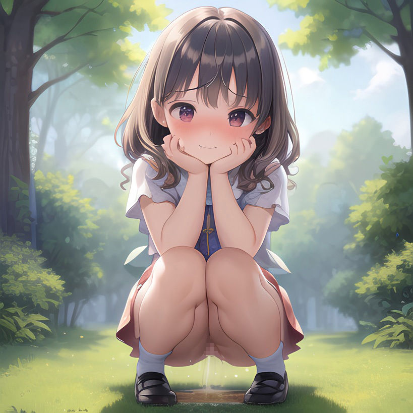 女の子がおしっこするところ見せてくれた1