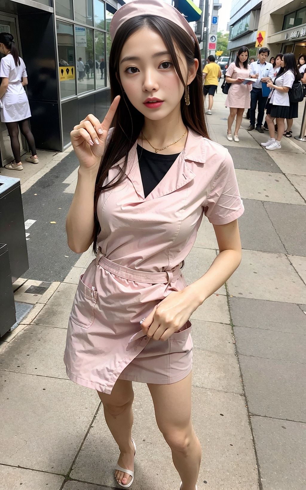 街角の輝くナースたち 133枚 ［AI美人写真集］ | 人狼BBS