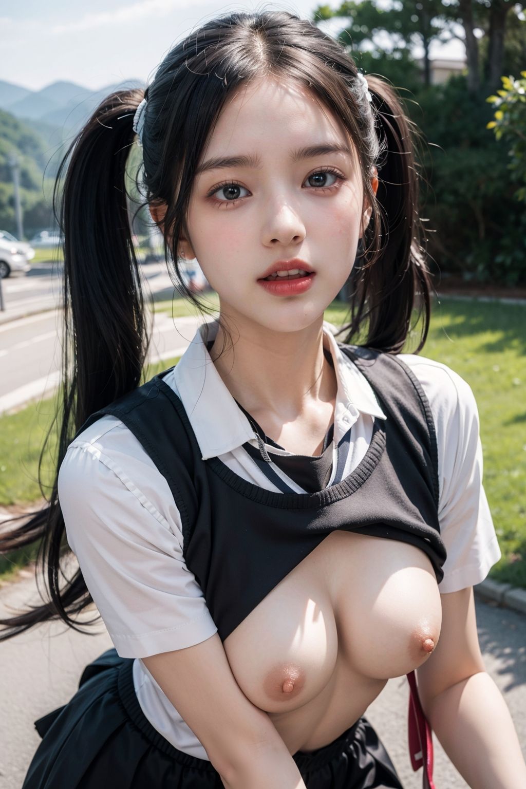 美少女JKの青姦しよ 画像4