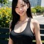 街中で出会った巨乳でノースリーブな美女の街角スナップ写真集【AI妄想グラビア写真集】
