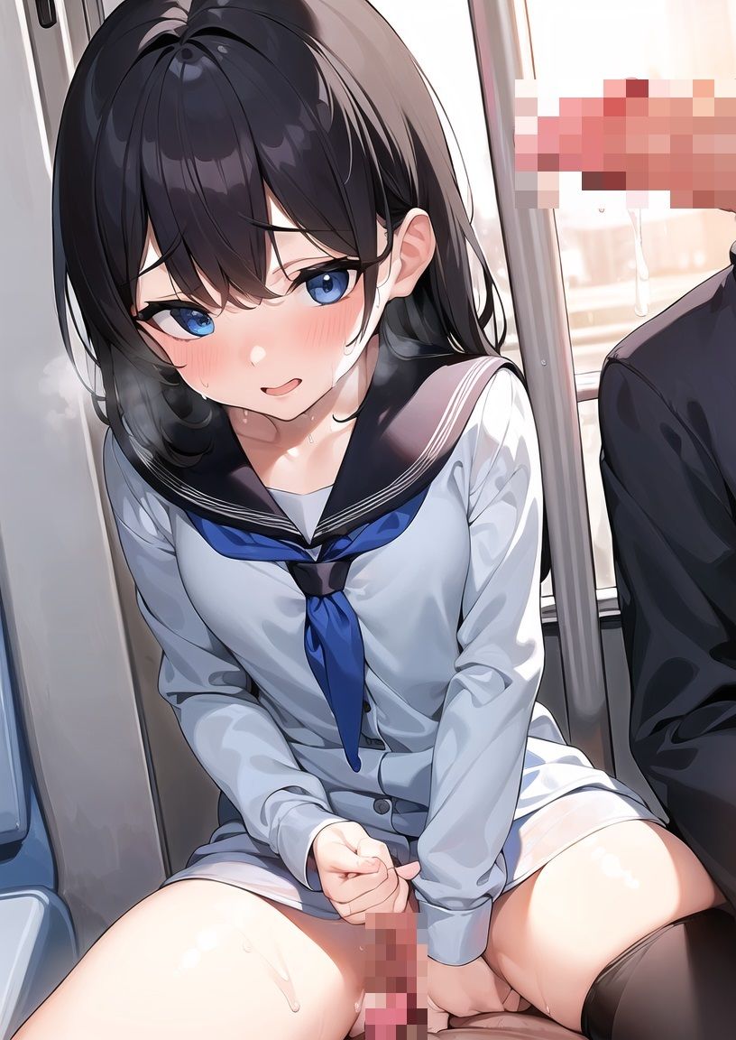 制服ロリJ〇を電車で120回わからせる_8