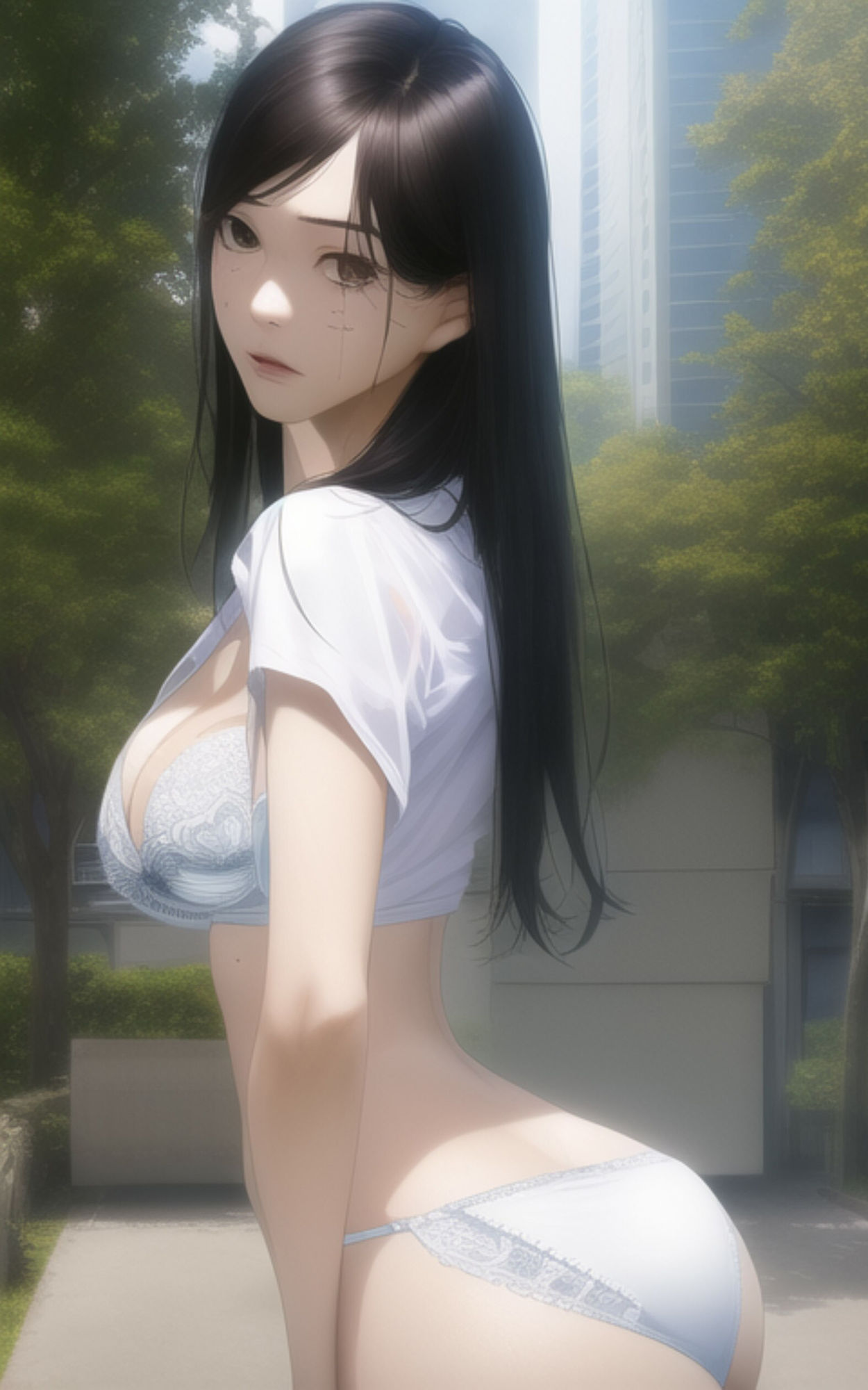 AI Fetich Album ＃12 外で脱いじゃう美女たち【AIグラビア写真集】 画像4