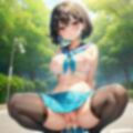露出狂女子校生と野外でラブラブH【豪華321枚収録！】