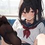 制服女子の蒸れ足の匂い