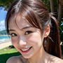 AI美女写真集 006 キレイな海岸でのんびりくつろぐ女性たち