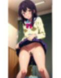制服女子の恥じらいおしっこ
