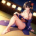 夏の夜の浴衣美女 〜 明 〜