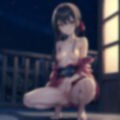 夏の夜の浴衣美女 〜 暗 〜