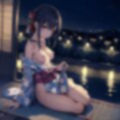 夏の夜の浴衣美女 〜 暗 〜