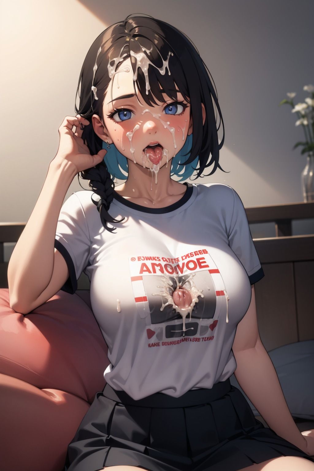 可愛い女の子がぶっかけされちゃうイライライラスト集 （Tシャツ編）(フェチBOX) - FANZA同人