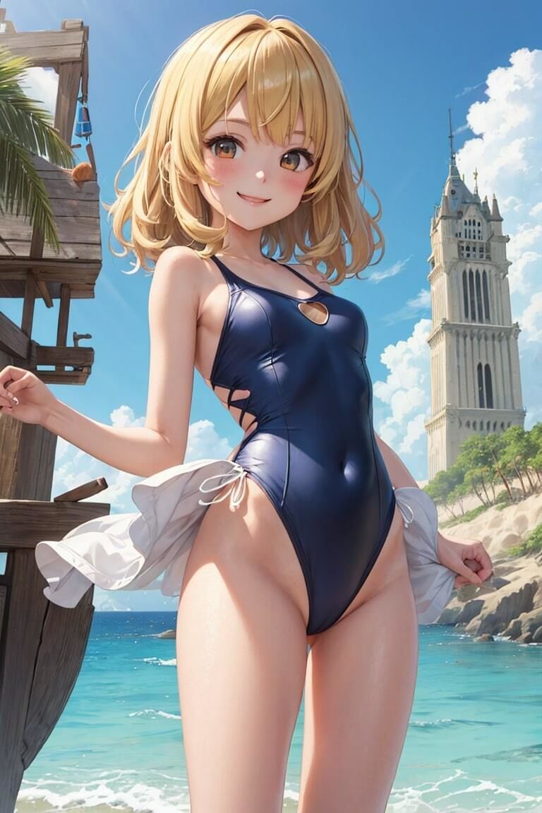 ワンピ水着少女サンシャイン 画像6