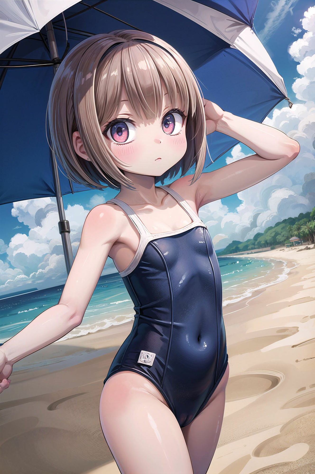ぷにち○ちゃカワイイ女の子のスク水イラスト集 モンターニャベロニカ エロ画像7