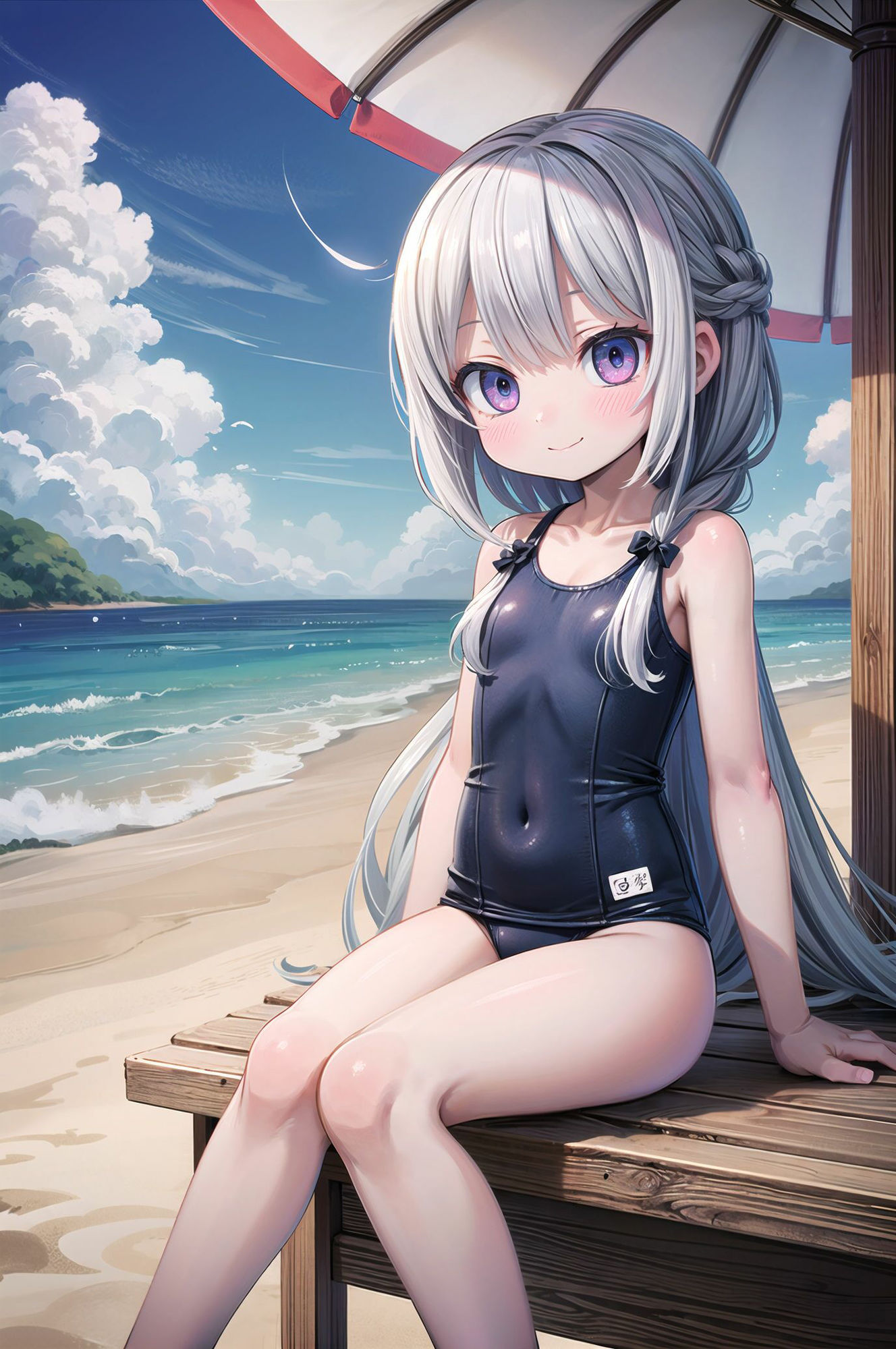 ぷにち○ちゃカワイイ女の子のスク水イラスト集 モンターニャベロニカ エロ画像8