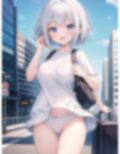 露出狂美少女の散歩 画像1