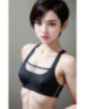 ショートカットボーイッシュ女子はおっぱいが〇さい AI生成ヌードグラビアCG集