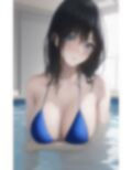 清楚で巨乳なお姉さんとプールで遊んだ後、一緒にお風呂に入る。 画像2