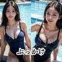 スク水女子校生にぶっかけ