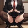 黒髪JKのしゃがみパンチラコレクション