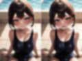 巨乳スク水少女にぶっかける