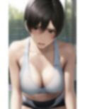 巨乳ショートの美少女が部活の練習中に全部脱がされちゃう写真集 画像1