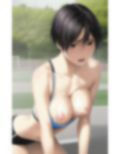 巨乳ショートの美少女が部活の練習中に全部脱がされちゃう写真集 画像8