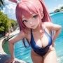 うさ耳競泳水着4【AI生成】