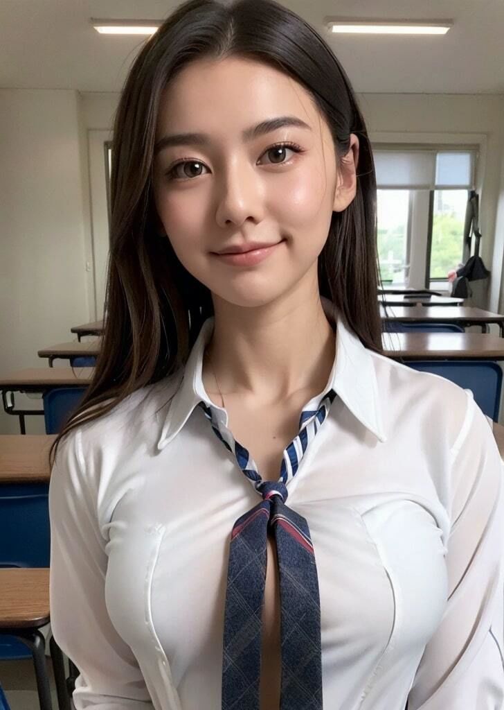 学校で撮影した低身長で華奢なJK制服フォト 画像6