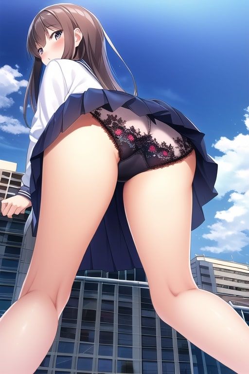 パンチラ盗撮！美少女JKのスカートの中・痴女たくしあげ女子がまんすじ開帳【500枚】 画像4