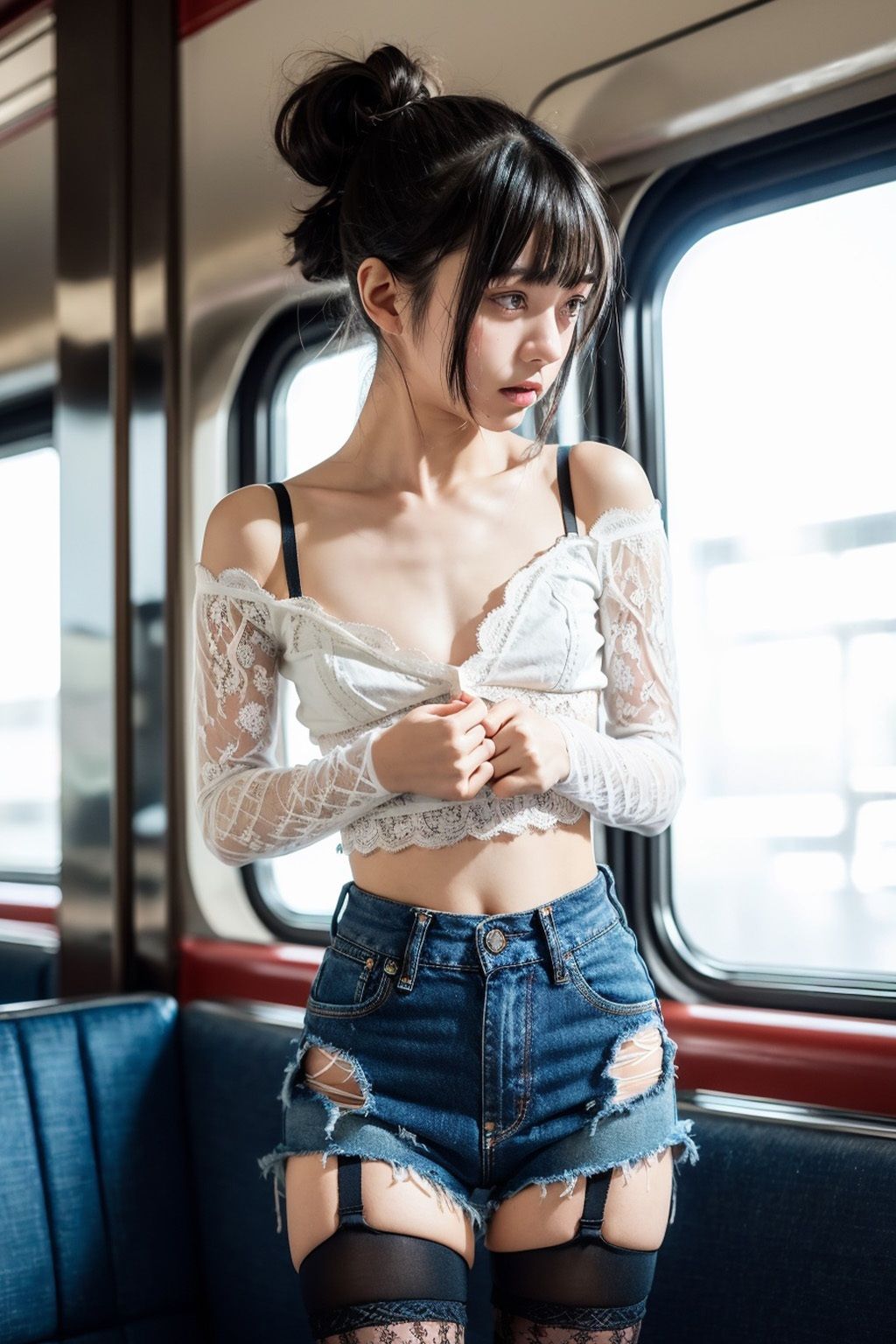 AI秋葉原に向かう電車の中には弱者男性の好きそうな女の子がたくさん9_FANZA版 画像8