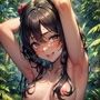 ジャングルの奥地にいる全裸部族の女の子は年頃になると腋を見せて男を誘惑します