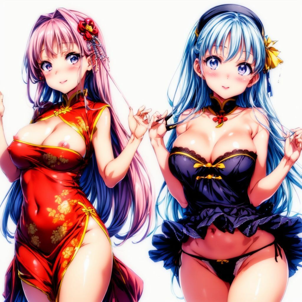 セクシーチャイナドレス美少女AIイラスト集※アニメ 画像1