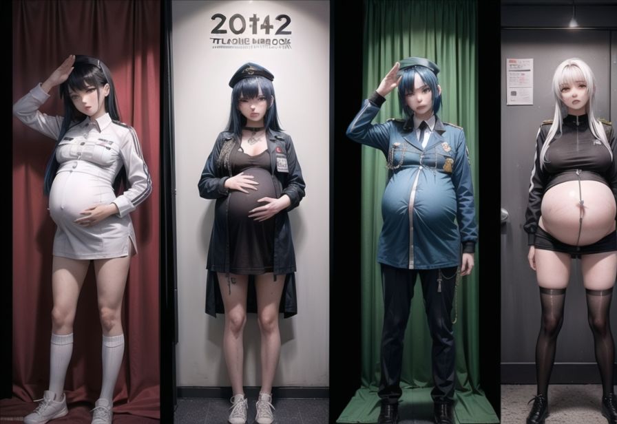 サンプル画像1:ボテ軍人(六六) [d_302237]