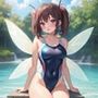 競泳水着風妖精さん