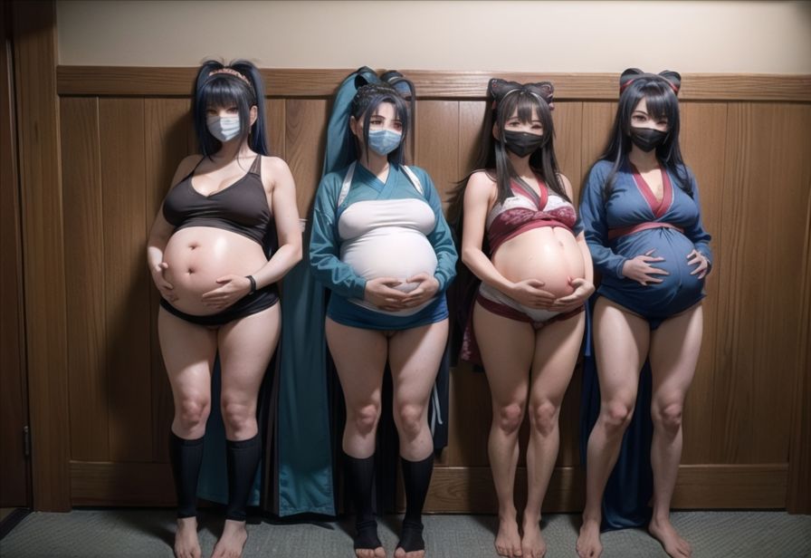 サンプル画像2:ボテ忍者(六六) [d_302575]