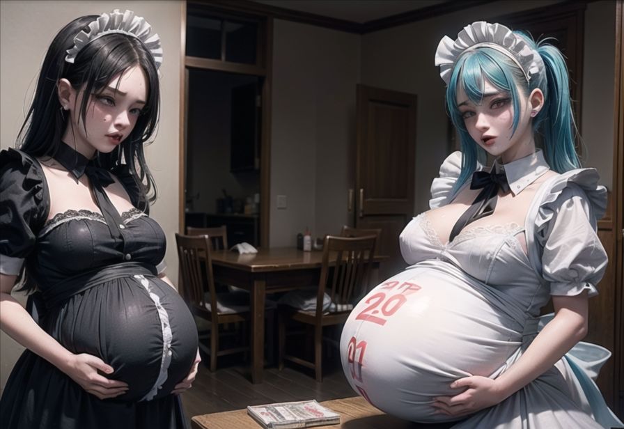 サンプル画像2:ボテメイド(六六) [d_302597]