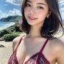 AIグラビアアイドルと水着デート 1巻 ビーチで輝く100人のカラフル水着 オマケ8人