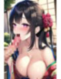 【セックスイラスト集】和服・着物姿の黒髪美女に中出し！〈200枚〉室内（旅館）・野外（京都の町）