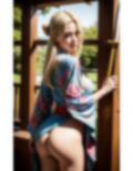 AI美女写真集Vol.70:着物美女のお尻と刀 画像2