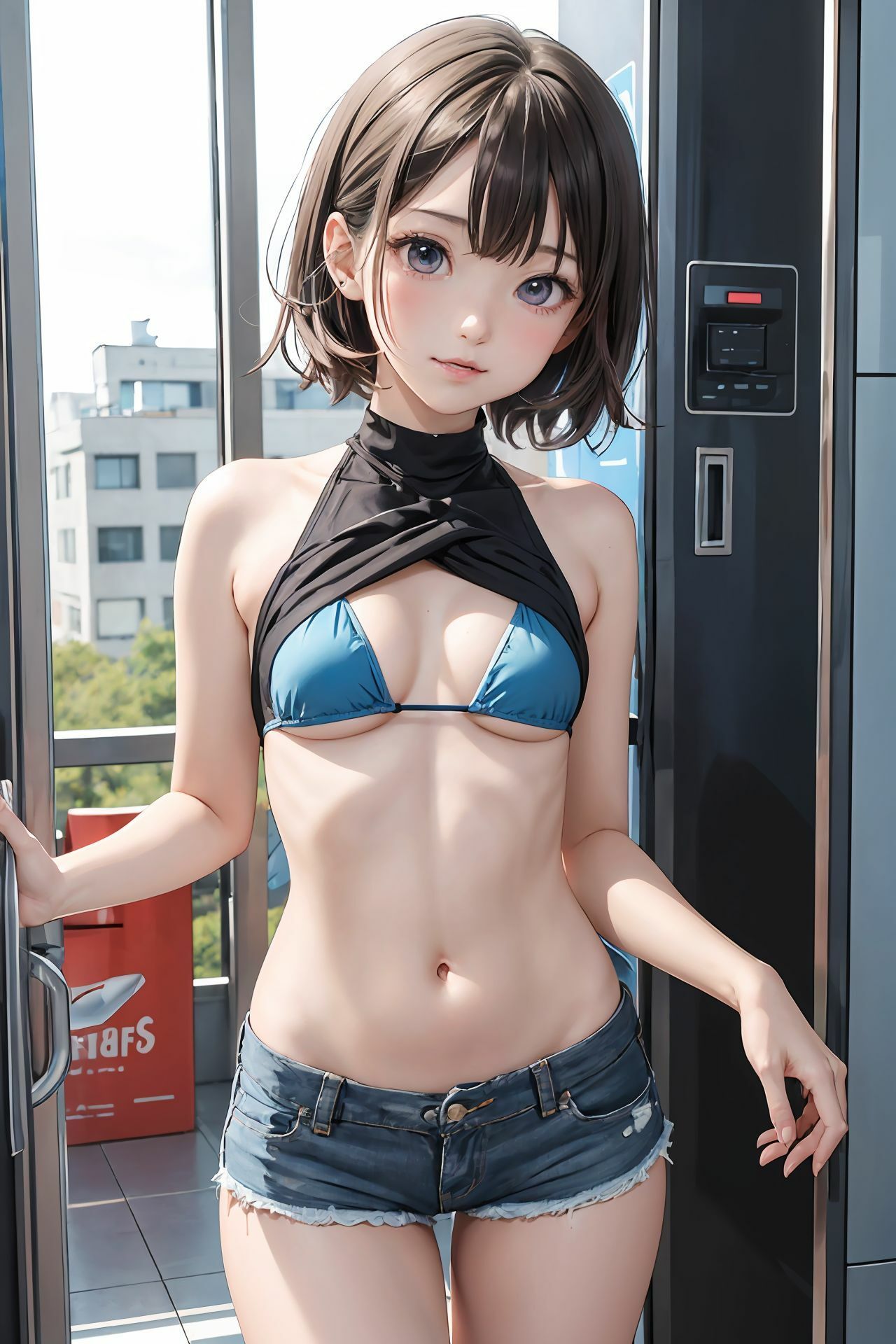 貧乳白ギャルと巨乳黒ギャル 画像5