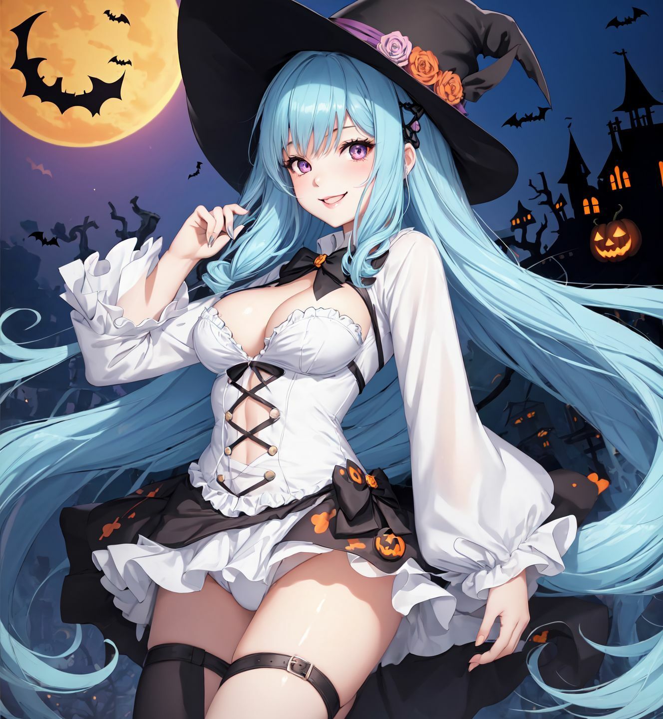 ハロウィーン水髪魔女 画像9