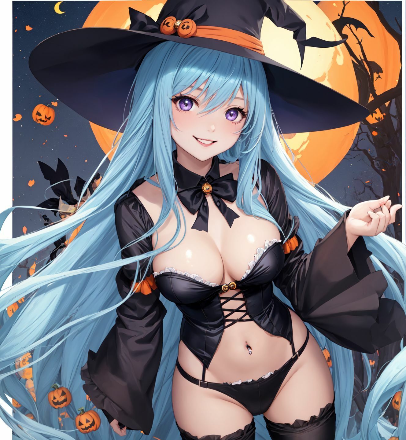 ハロウィーン水髪魔女 画像10