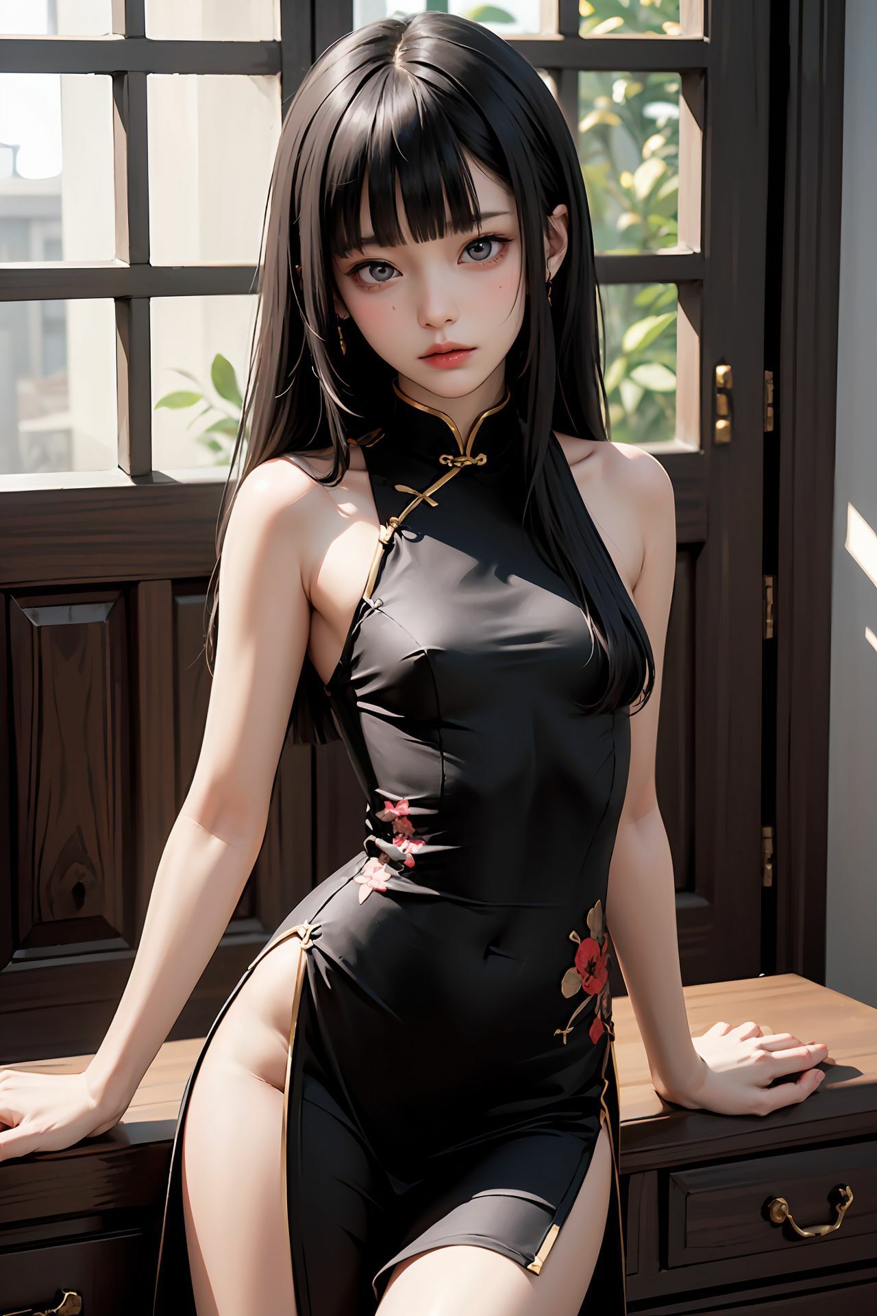 黒髪貧乳少女28