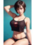 どスケベ爆乳ボーイッシュ AI生成ヌードグラビアCG集