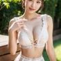ホワイトランジェリー下着 AI美女グラビア写真集