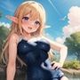 スク水風エルフさん