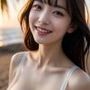 童顔女子のネグリジェ AI美女グラビア写真集