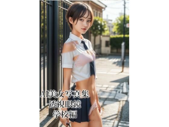 AI美女写真集 透視眼鏡 学校編