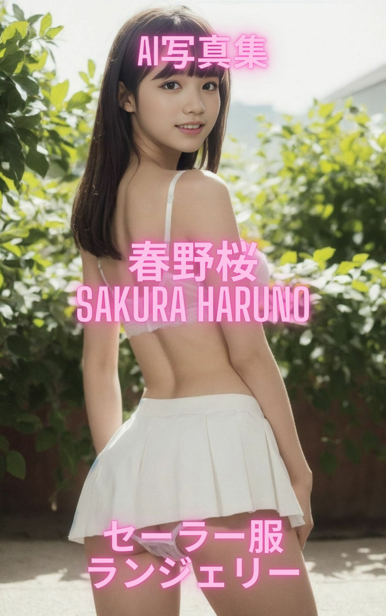 AI写真集 春野桜 Sakura Haruno セーラー服ランジェリー 画像2